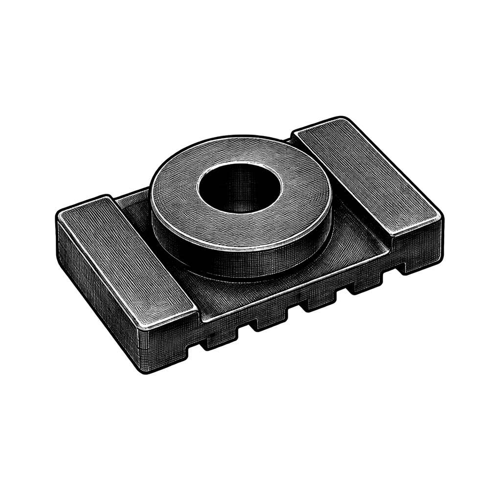 Goma trasera para depósito de combustible